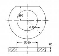Beton-Auflagering Teil 10a 6cm