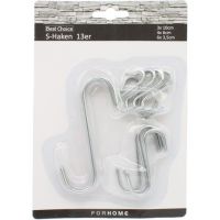 Haken S Form Edelstahl-Look